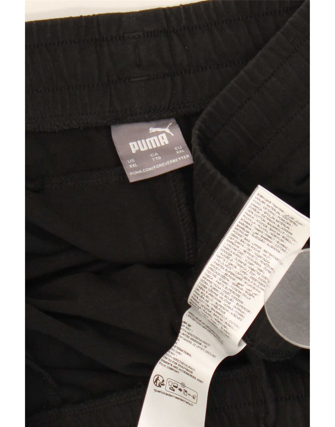 Puma Short de sport pour homme 2XL en coton noir