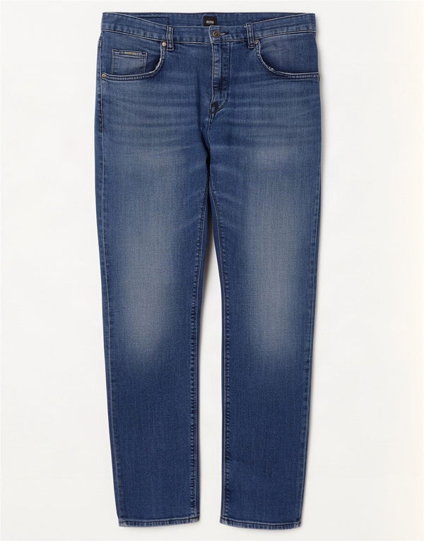 Hugo Boss Jean droit W32 L30 en coton bleu pour homme