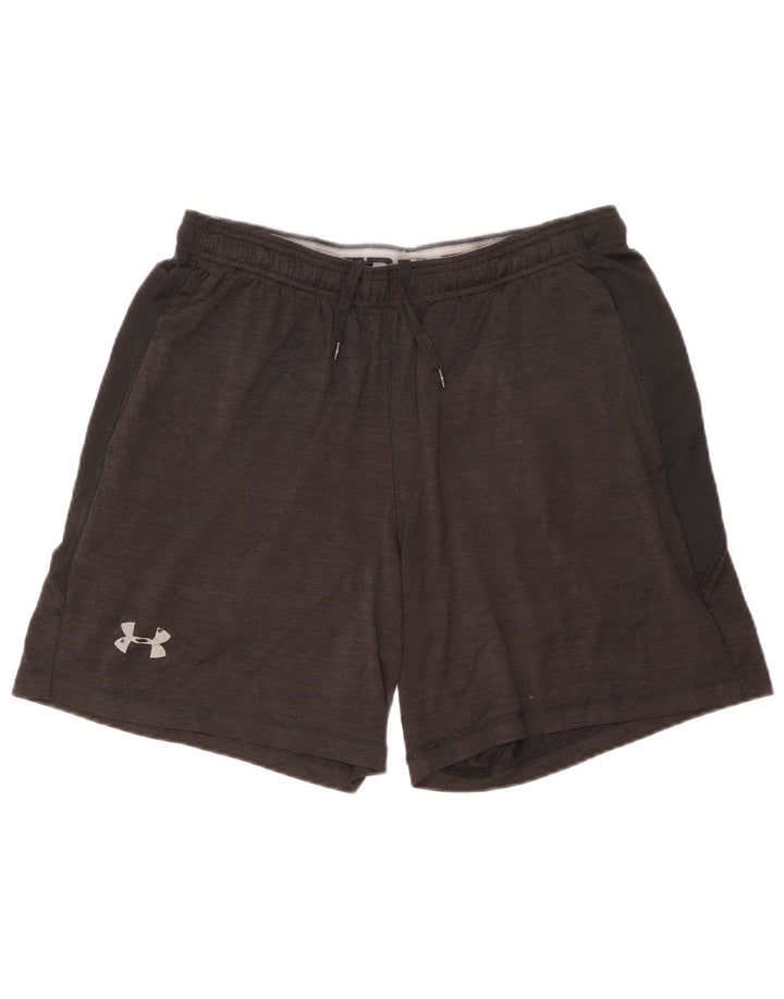 Under Armour Short de Sport Homme Large Noir Moucheté