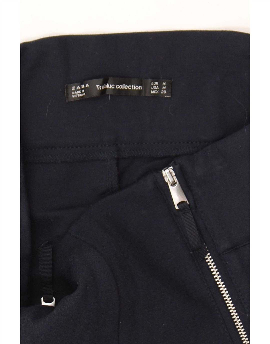 Zara Leggings Femme UK 12 Bleu Marine Moyen