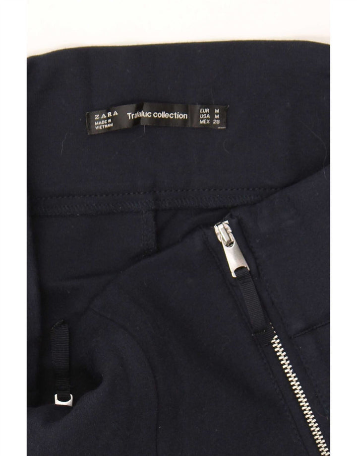 Zara Leggings Femme UK 12 Bleu Marine Moyen