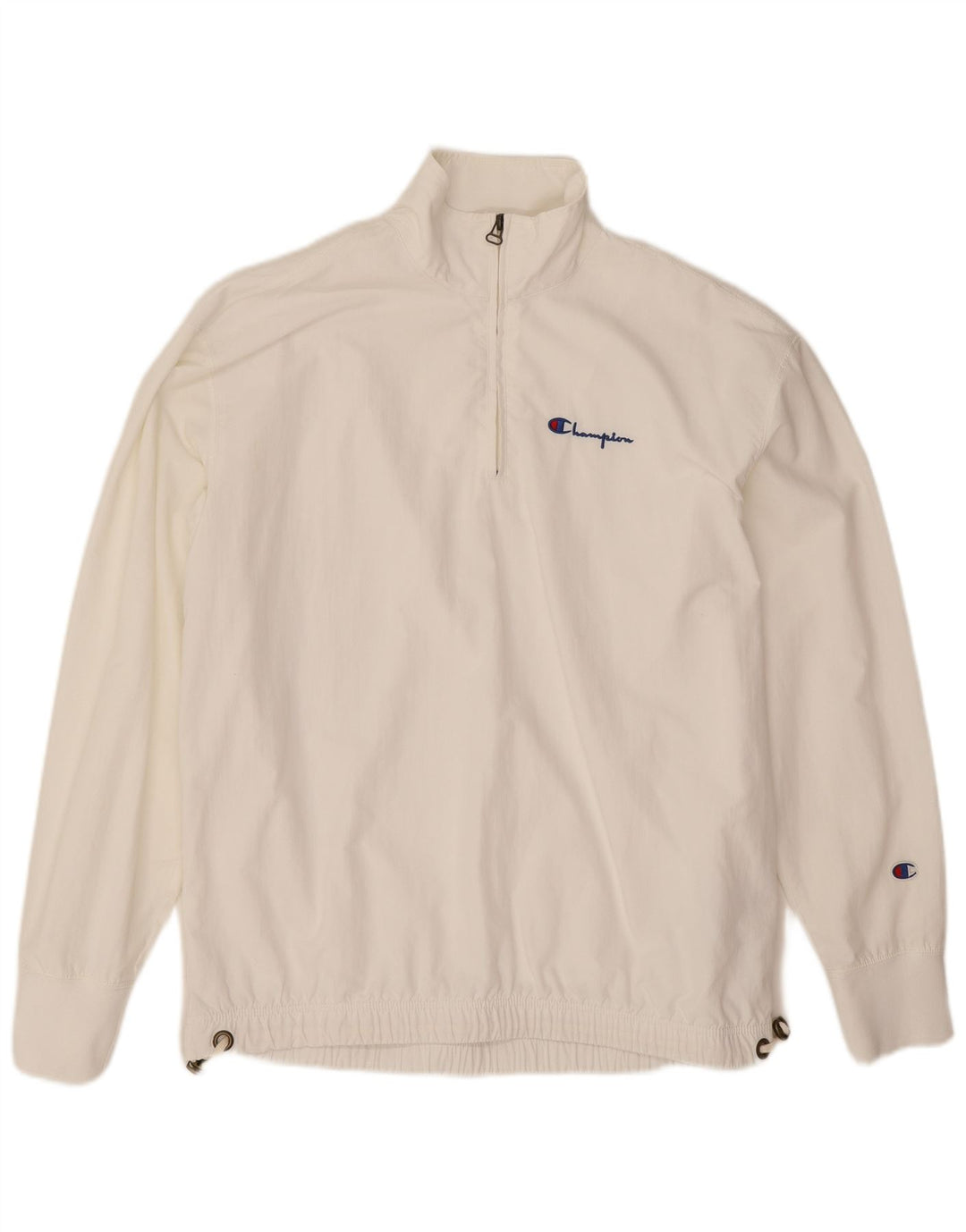 Champion Veste de Survêtement Pull Homme Petit Blanc Polyamide