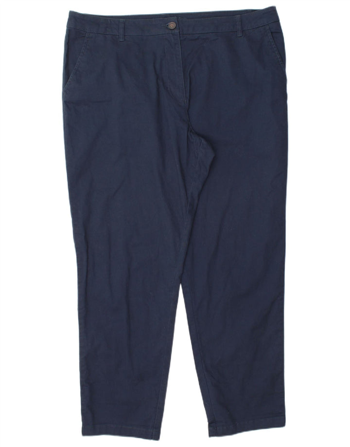 CREW CLOTHING Pantalon chino fuselé pour femme UK 16 Large W38 L29 Bleu marine