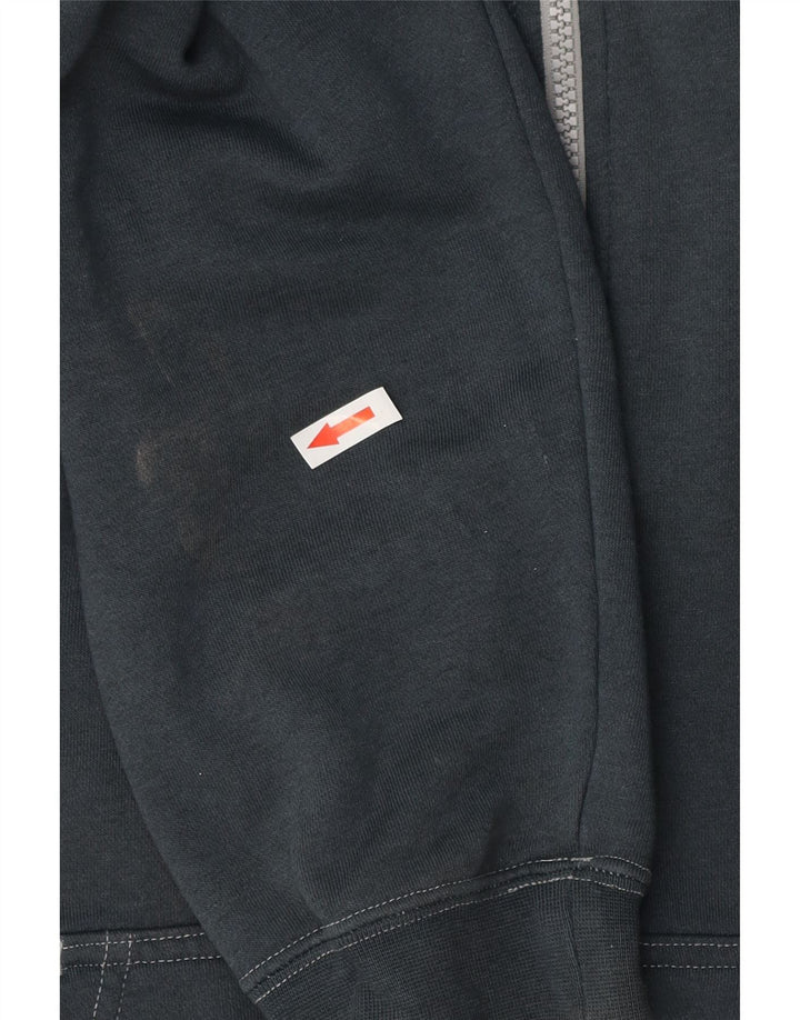 Nike Pull à capuche zippé pour homme en coton bleu marine Taille L