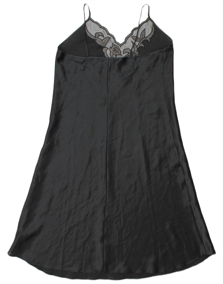 ST. BERNARD Robe Slip Femme UK 16 Grand Noir Polyester