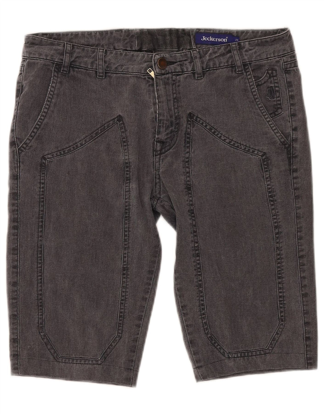 JECKERSON Short Chino Homme W29 Coton Noir Moyen