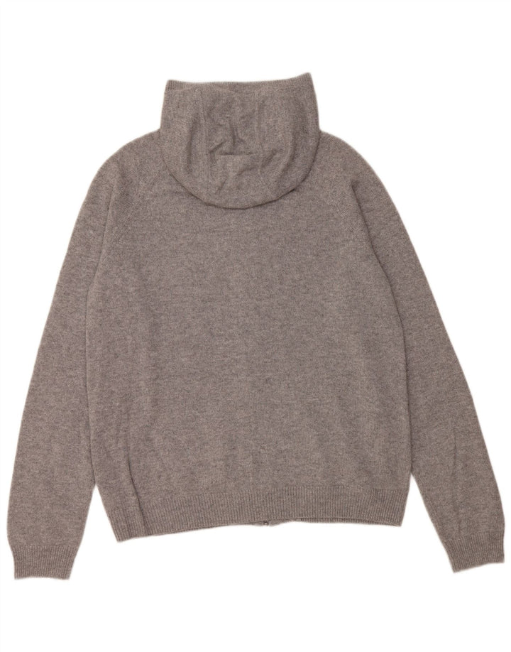 COS Cardigan à capuche pour homme en cachemire gris moyen