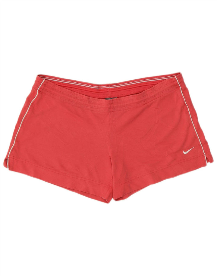 Nike Short de sport Performance pour femme UK 12/14 Rouge moyen en coton