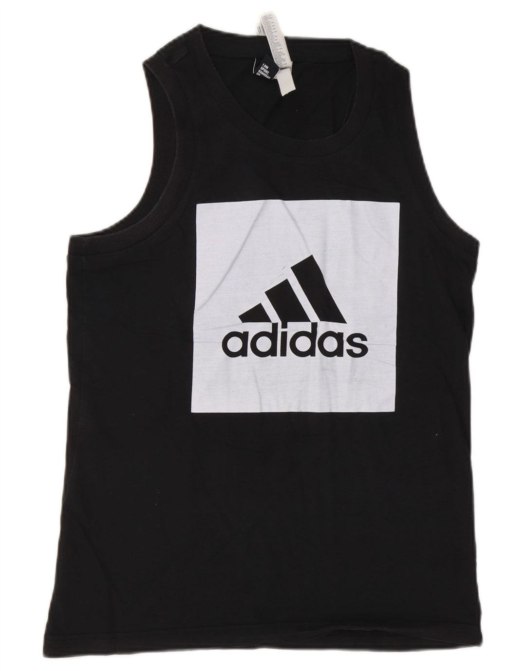 Adidas Débardeur graphique pour homme Petit coton noir