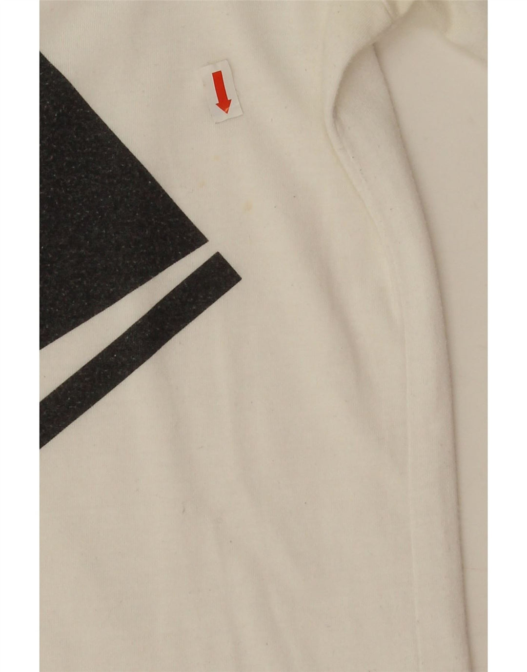 Nike T-shirt graphique surdimensionné pour femme UK 6 XS Blanc Polyester