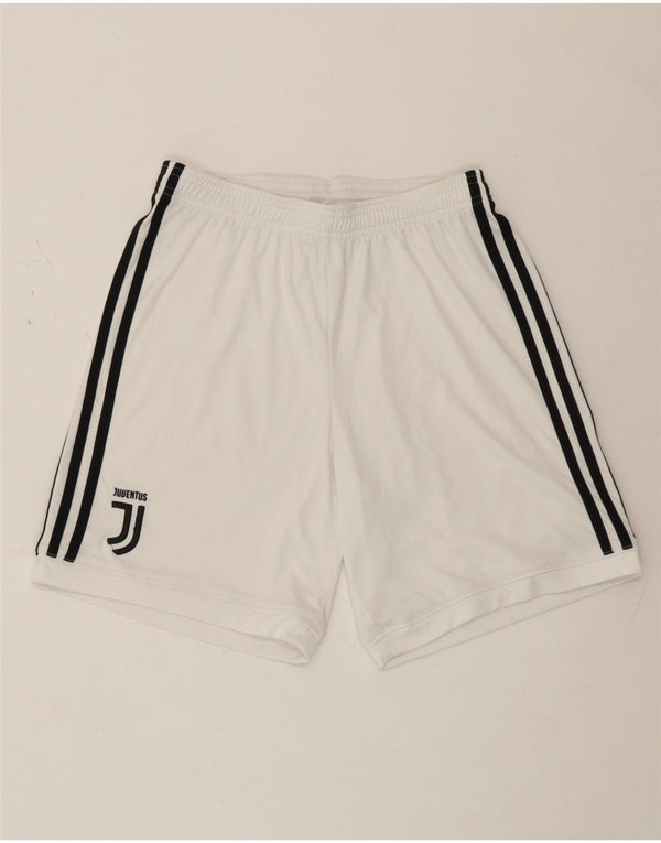 Adidas Short de sport Juventus pour femme UK 8 Small Blanc Polyester