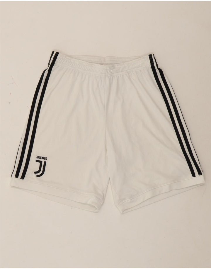 Adidas Short de sport Juventus pour femme UK 8 Small Blanc Polyester