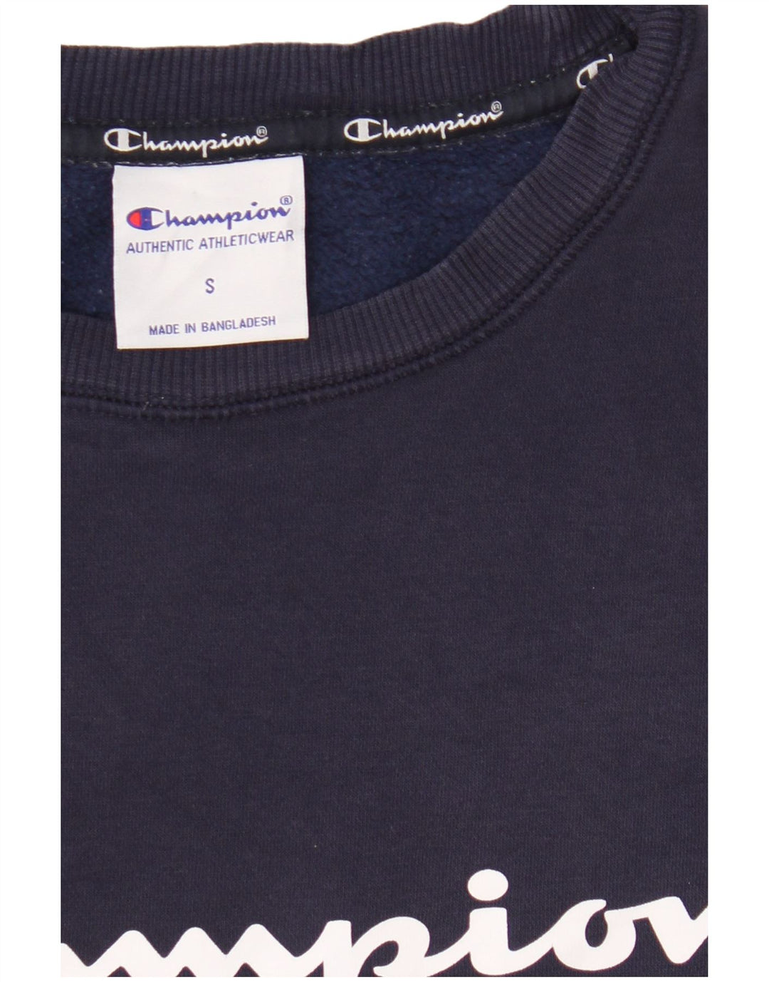 Champion Sweat-shirt graphique pour homme en coton bleu marine Taille S