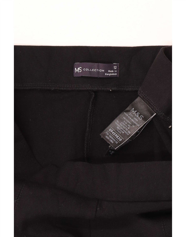 Marks & Spencer Leggings Femme UK 12 Medium Noir Viscose