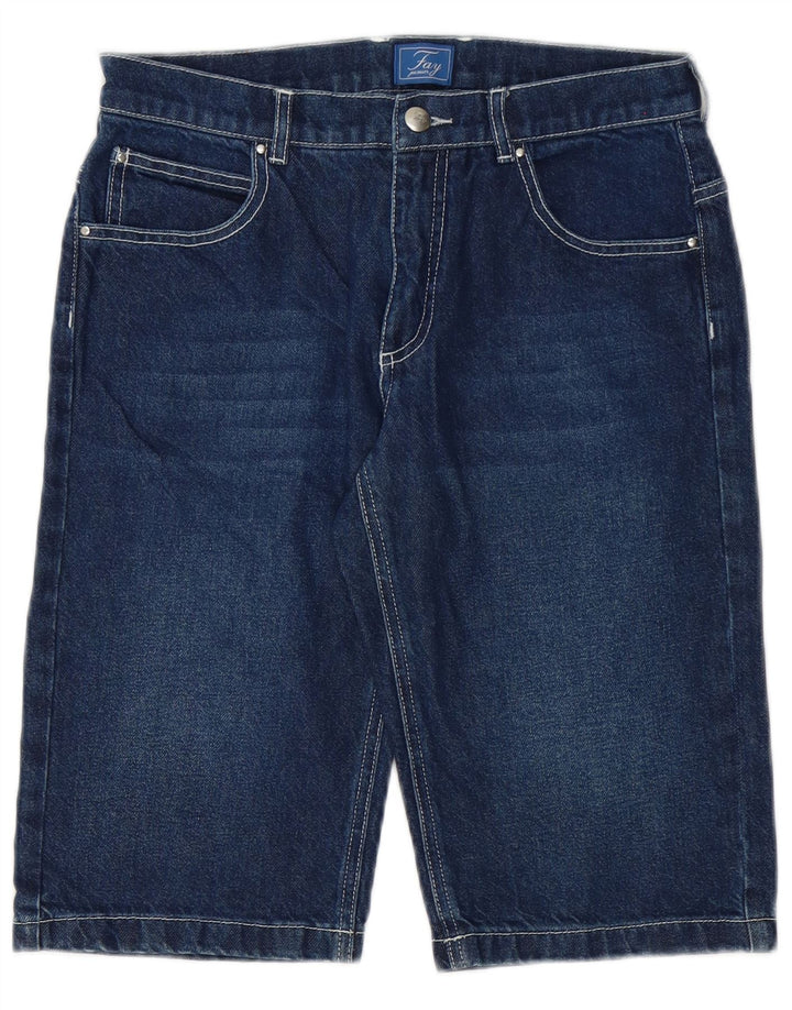 Short en Jean Fay Garçon 15-16 ans W28 Bleu Coton