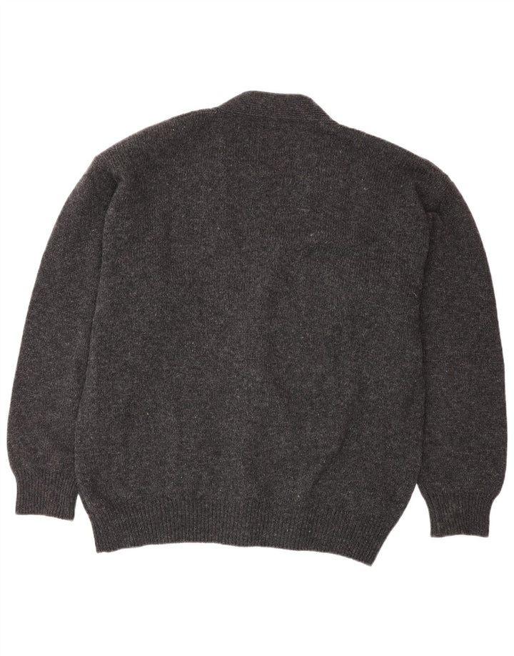 Trussardi Cardigan Pull Large Gris Laine Homme