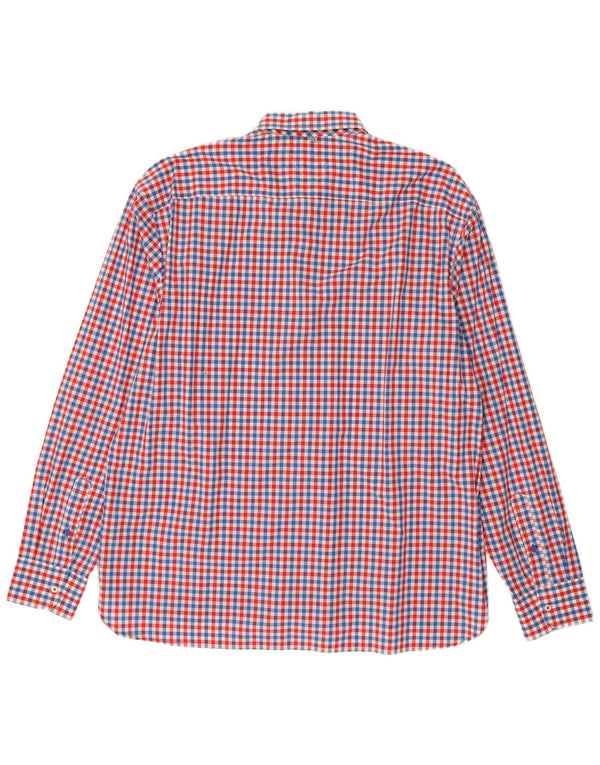 Tommy Hilfiger Chemise sur mesure pour homme 2XL en coton vichy rouge
