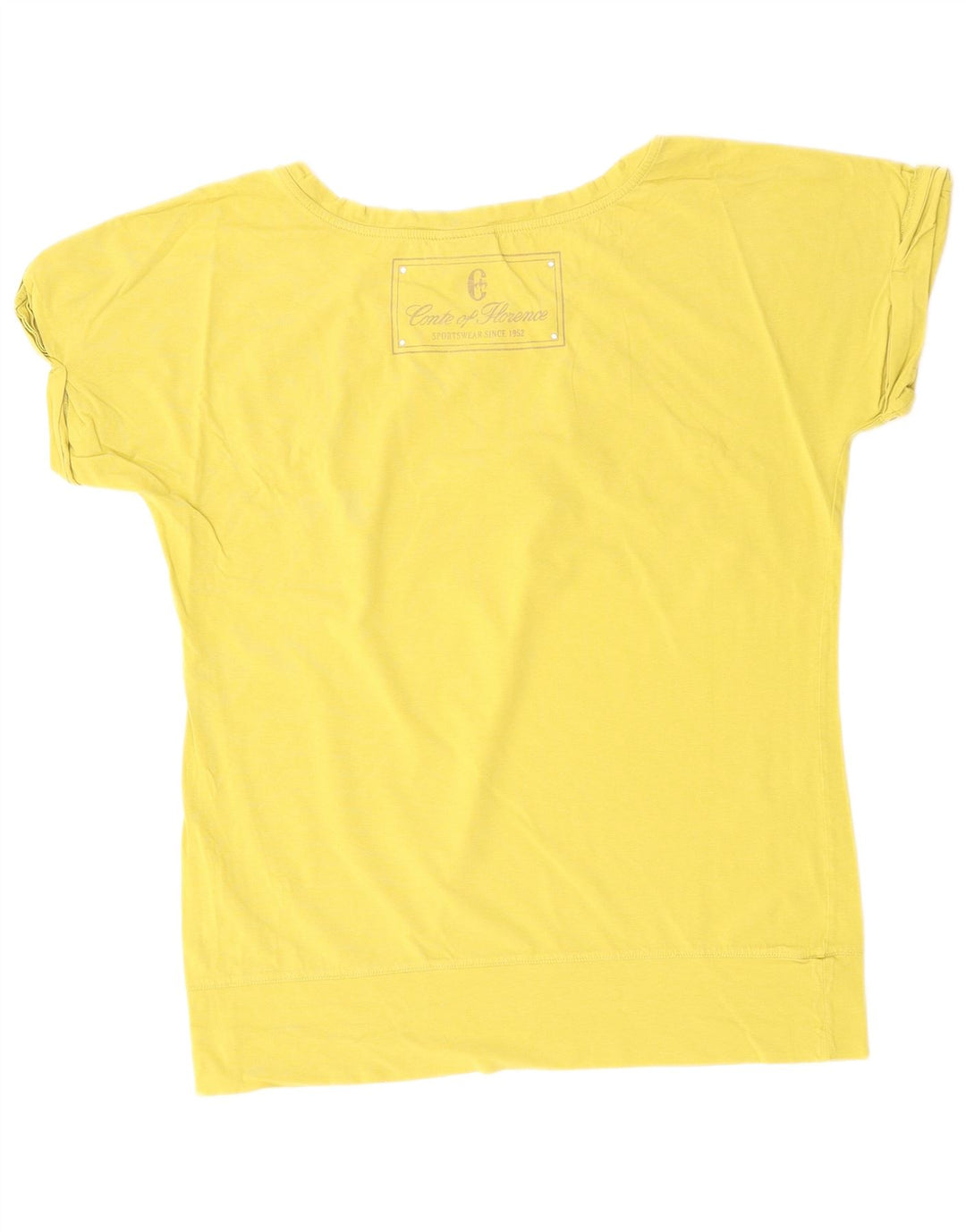 CONTE OF FLORENCE T-Shirt Femme Top UK 14 Coton Kaki Moyen