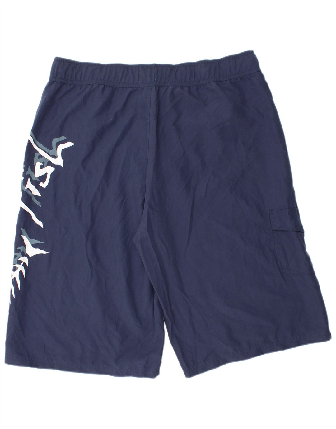 WEIRD FISH Short de Bain Graphique Homme XL Bleu Marine Polyester
