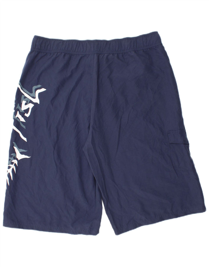 WEIRD FISH Short de Bain Graphique Homme XL Bleu Marine Polyester