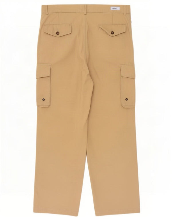Fila Pantalon cargo droit pour homme IT 50 Large W34 L28 Coton beige