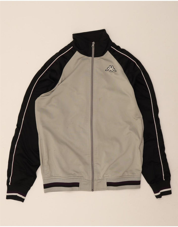 KAPPA Veste de survêtement pour homme Large Gris Colorblock Polyester