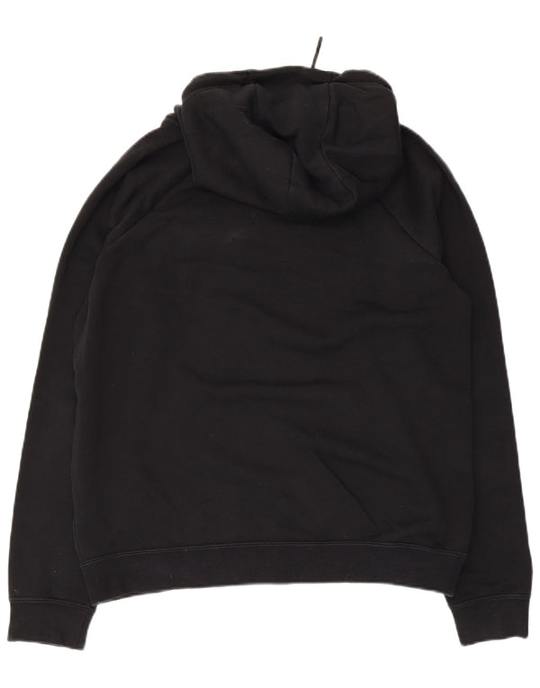 Nike Pull à capuche surdimensionné pour femme UK 10 Petit coton noir
