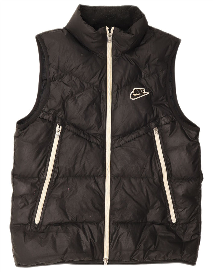 Nike Gilet rembourré pour homme UK 38 Medium Noir Polyester