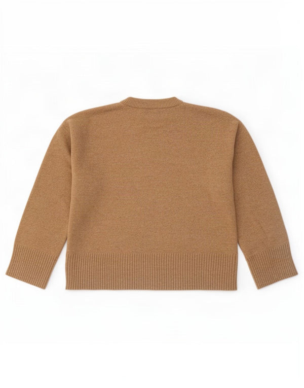 & Other Stories Womens Crew Neck Jumper Sweater UK 14 Medium Beige