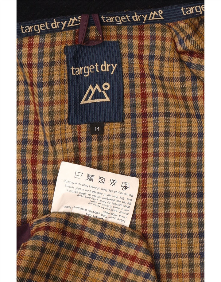 Target Dry Trench-coat à capuche surdimensionné pour femme UK 14 Large Violet Polyester