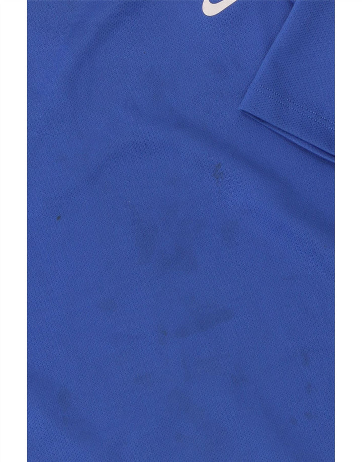 Nike Garçon Dri Fit T-Shirt Top 10-11 ans Bleu Moyen Polyester