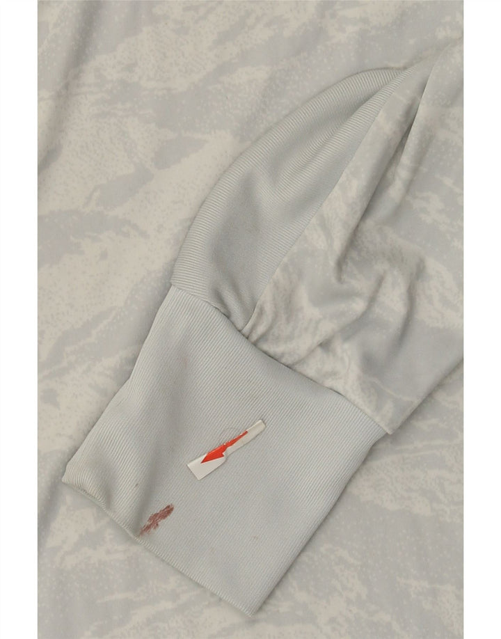 Adidas Hommes Climalite Haut À Manches Longues Petit Gris Camouflage Polyester