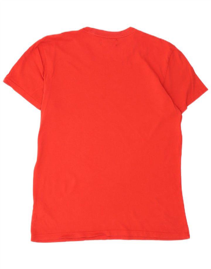 ADIDAS T-Shirt Graphique Homme Rouge Moyen Coton