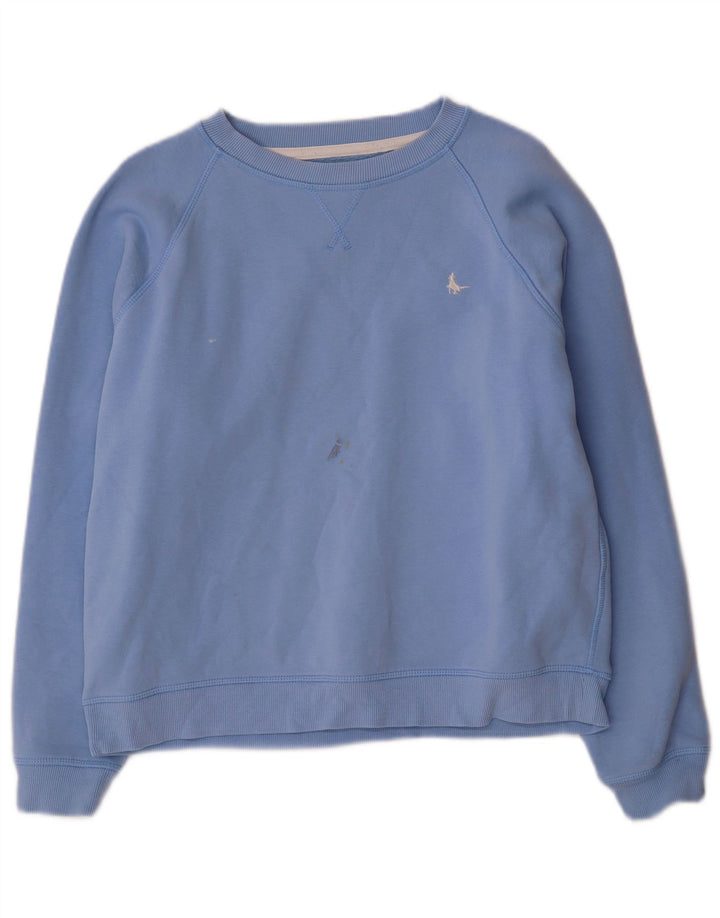 Jack Wills Sweat-shirt surdimensionné pour femme UK 12 Coton bleu moyen