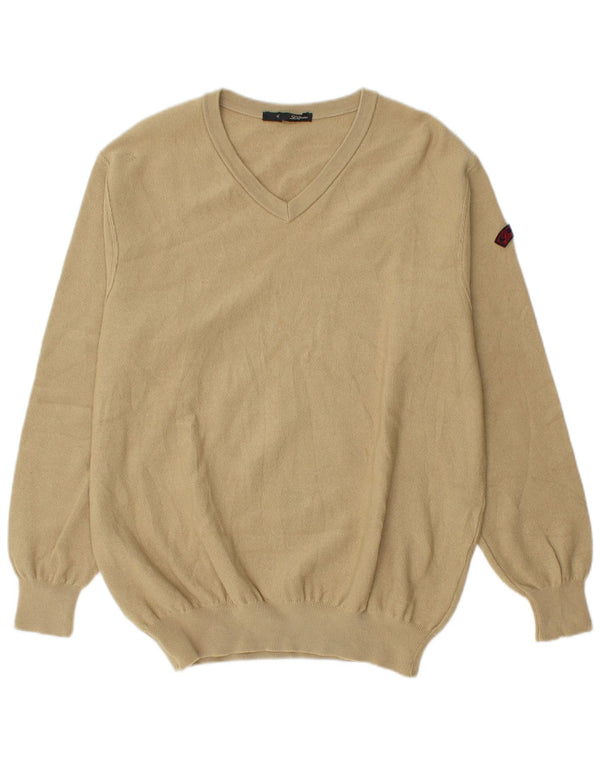 Les Copains Pull Col V Homme IT 56 XL Beige