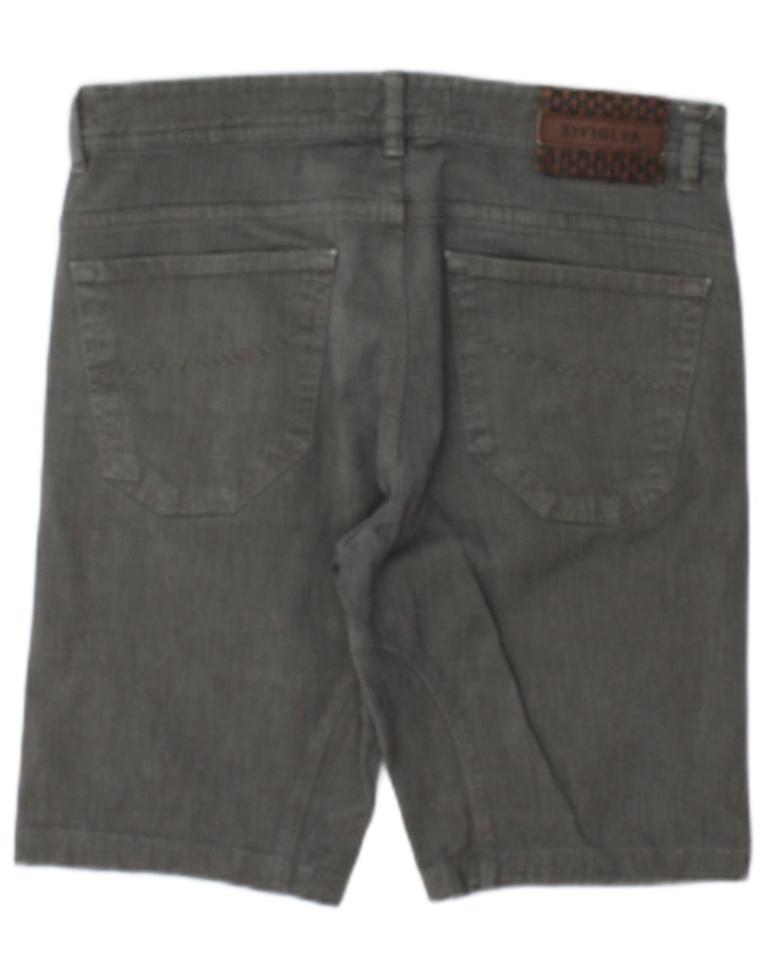 SIVIGLIA Short décontracté pour homme W32 en coton gris moyen