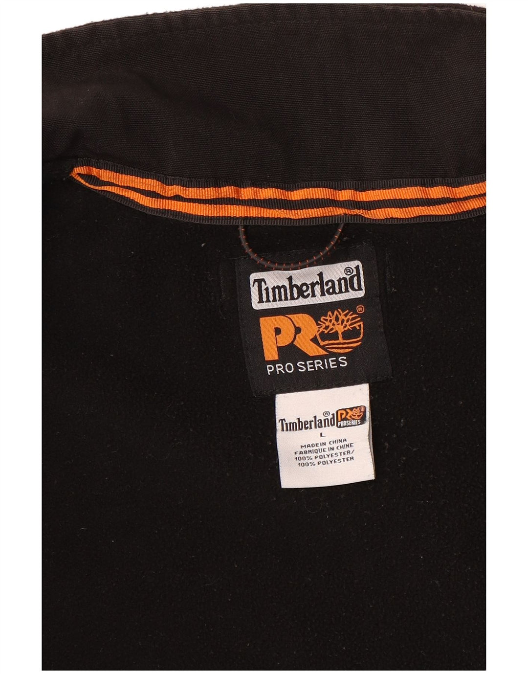 Timberland Veste polaire pour homme UK 40 Large Noir Polyester