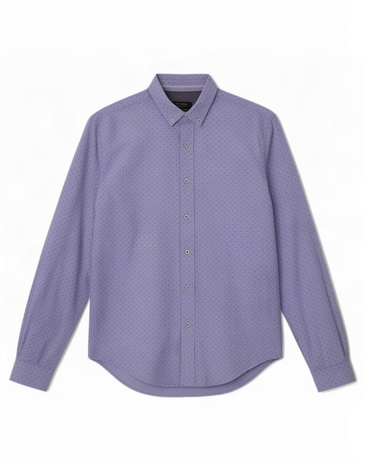 Chemise Slim Fit Bleu Moyen À Pois | Zara Homme