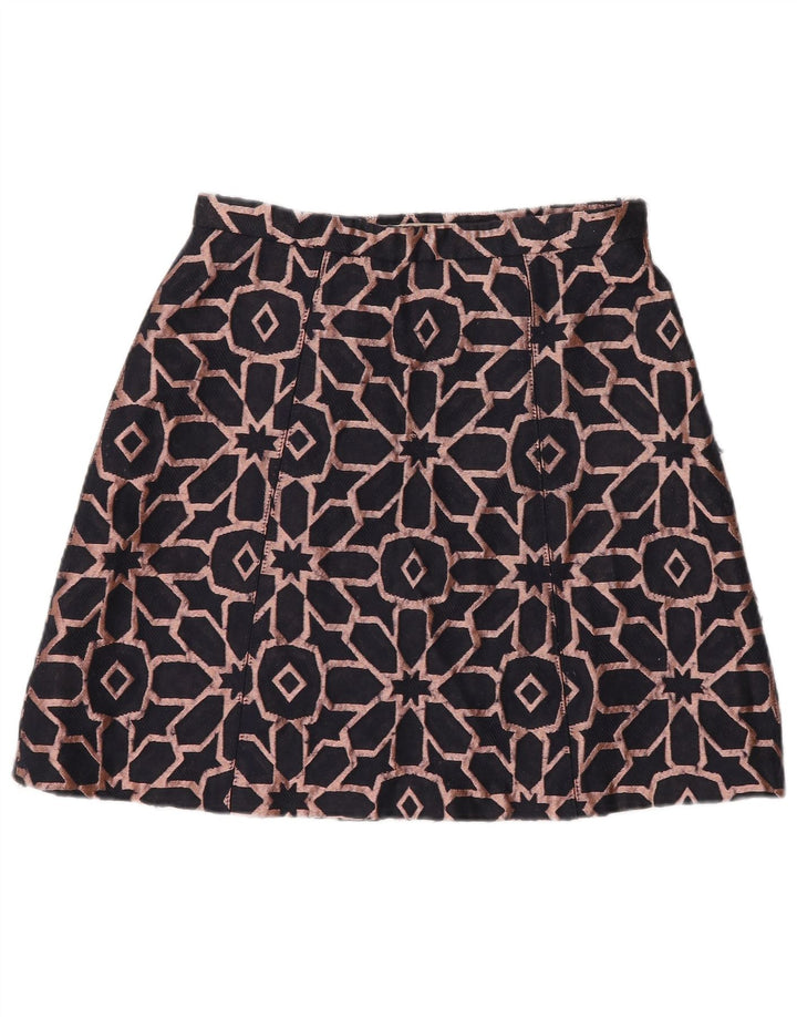 Max&Co. Mini-jupe Femme UK 6 XS W26 Bleu Marine Géométrique Polyester