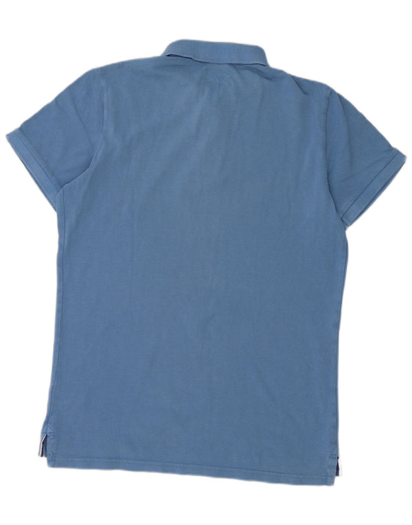 Superdry Polo Homme Grand Bleu Coton