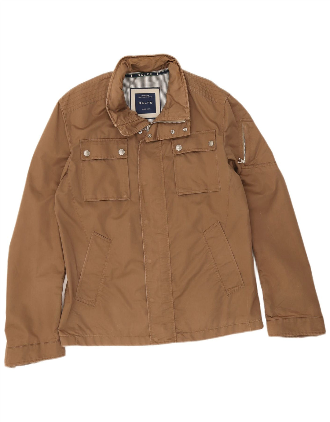 Belfe Veste utilitaire pour homme UK 42 XL Coton beige