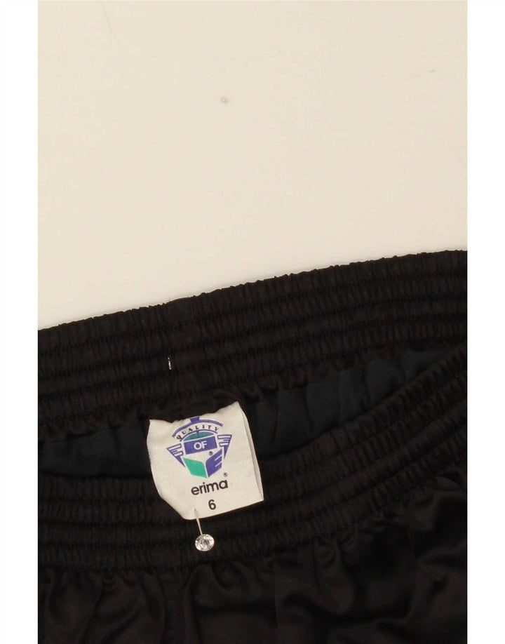 Erima Short de sport pour femme UK 6 XS Noir Polyester