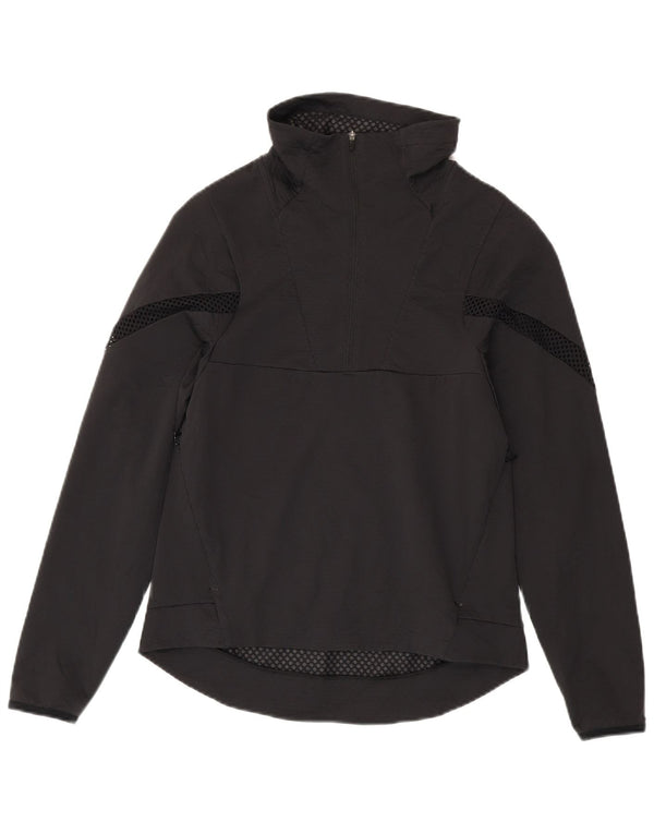 Nike Hommes Dri Fit Zip Neck Pull Survêtement Haut Petit Noir Polyester