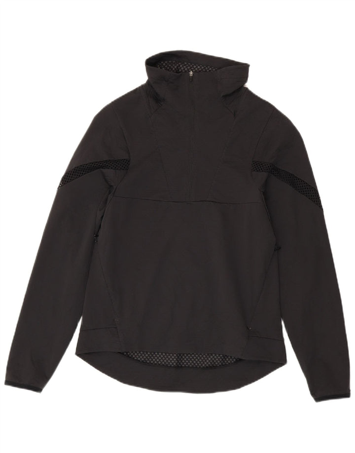 Nike Hommes Dri Fit Zip Neck Pull Survêtement Haut Petit Noir Polyester