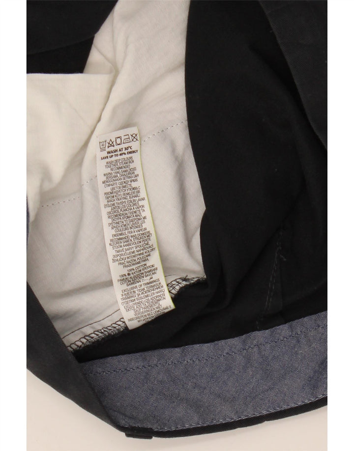 Marks & Spencer Short Chino Homme W36 Large Bleu Marine Coton