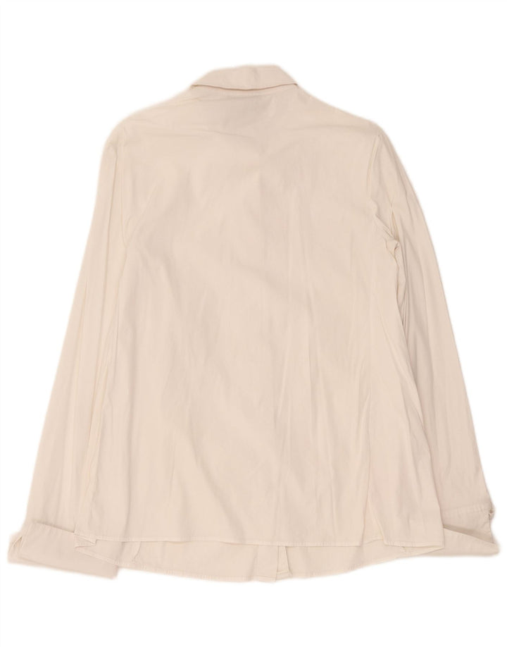 Emporio Armani Chemise formelle pour femme IT 44 Blanc moyen