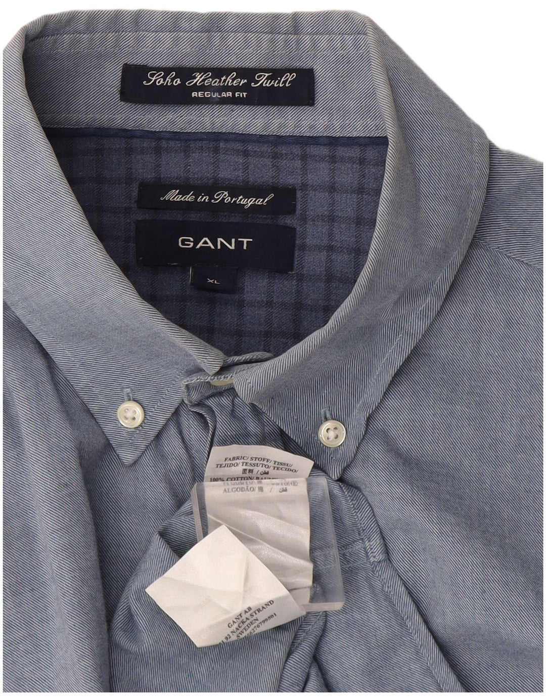 Gant Chemise Soho Regular Fit Homme Bleu Coton
