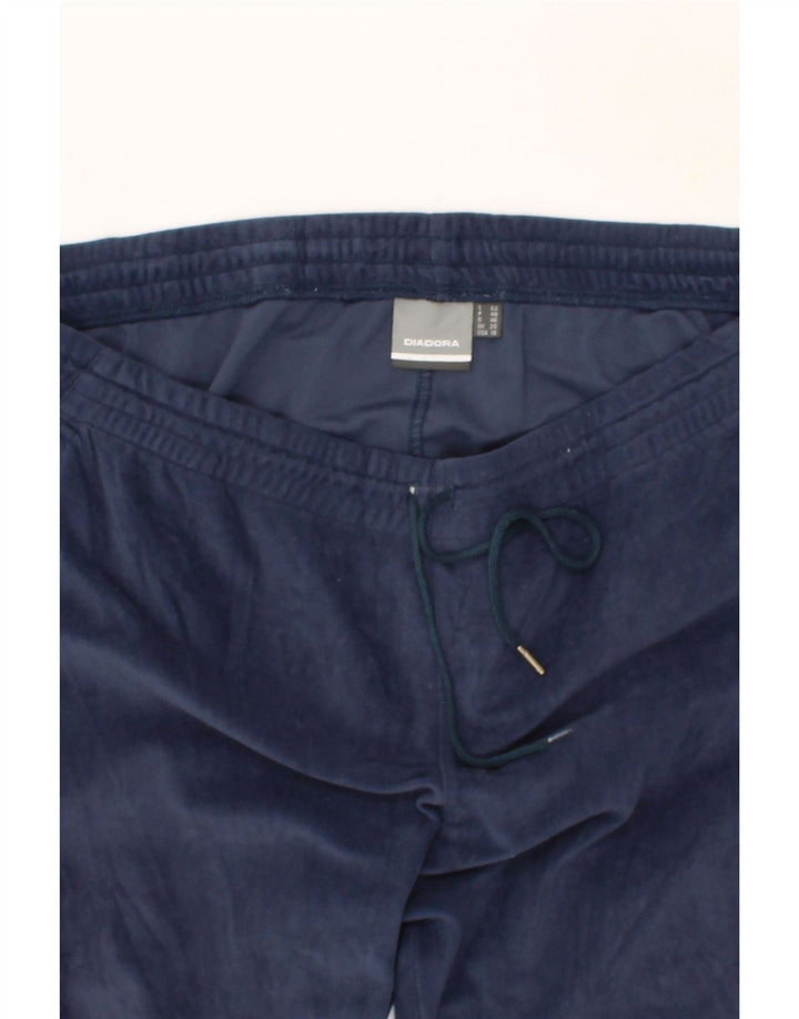 DIADORA Womens Tracksuit Trousers UK 20 2XL Navy Blue Polyester Vintage Diadora and Second-Hand Diadora from Messina Hembry 