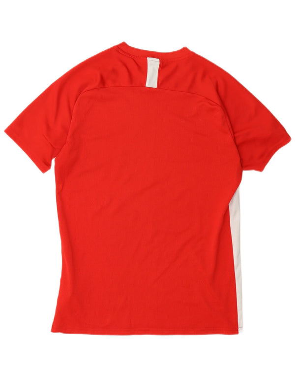 Nike T-shirt Dri Fit pour homme en polyester color block rouge moyen