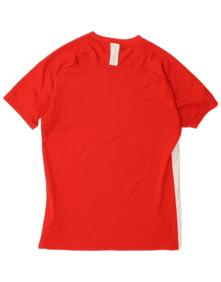 Nike T-shirt Dri Fit pour homme en polyester color block rouge moyen